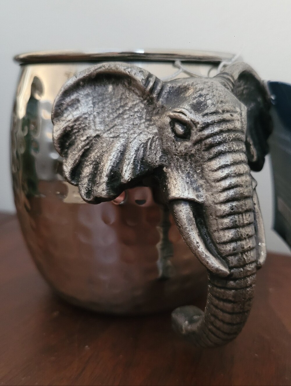 NWT Set of 2 Pier 1 Imports Elephant Metal Moscow Mule Mugs